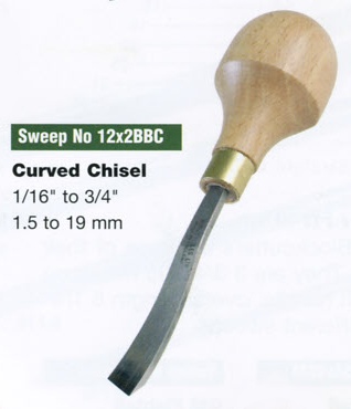 Curved Corner Chisel Blockcutter (Sweep 12x2BBC) - Click Image to Close