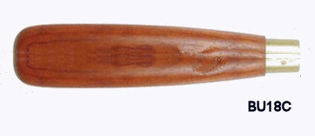 Red Hardwood Carving Handle 4 1/2" x 3/4" (125mm x 18mm)