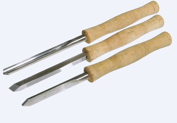 Cork Handled Turning Tool Set of 3 SPECIAL OFFER - Click Image to Close