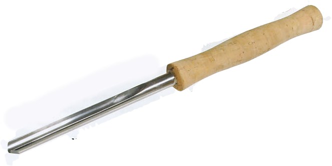 12mm 1/2" Stumpy - Cork Handled Spindle Gouge - Click Image to Close