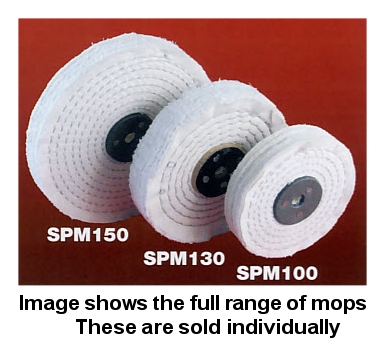 Stitched Polishing Mop 6" (150mm) Diameter - Click Image to Close