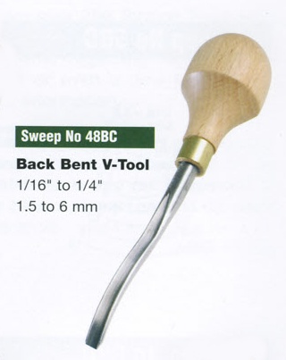Back Bent V-Tool Blockcutter (Sweep 48BC)