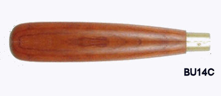 Red Hardwood Carving Handle 4 1/2" x 9/16" (125mm x 14mm) - Click Image to Close