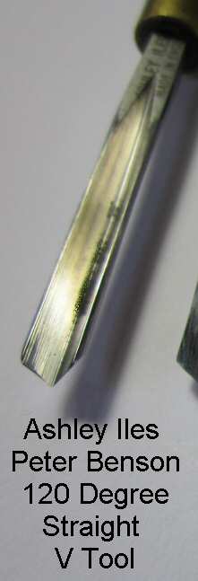 1/16" (1.5mm) Peter Benson Miniature Straight V Tool (Sweep 39)